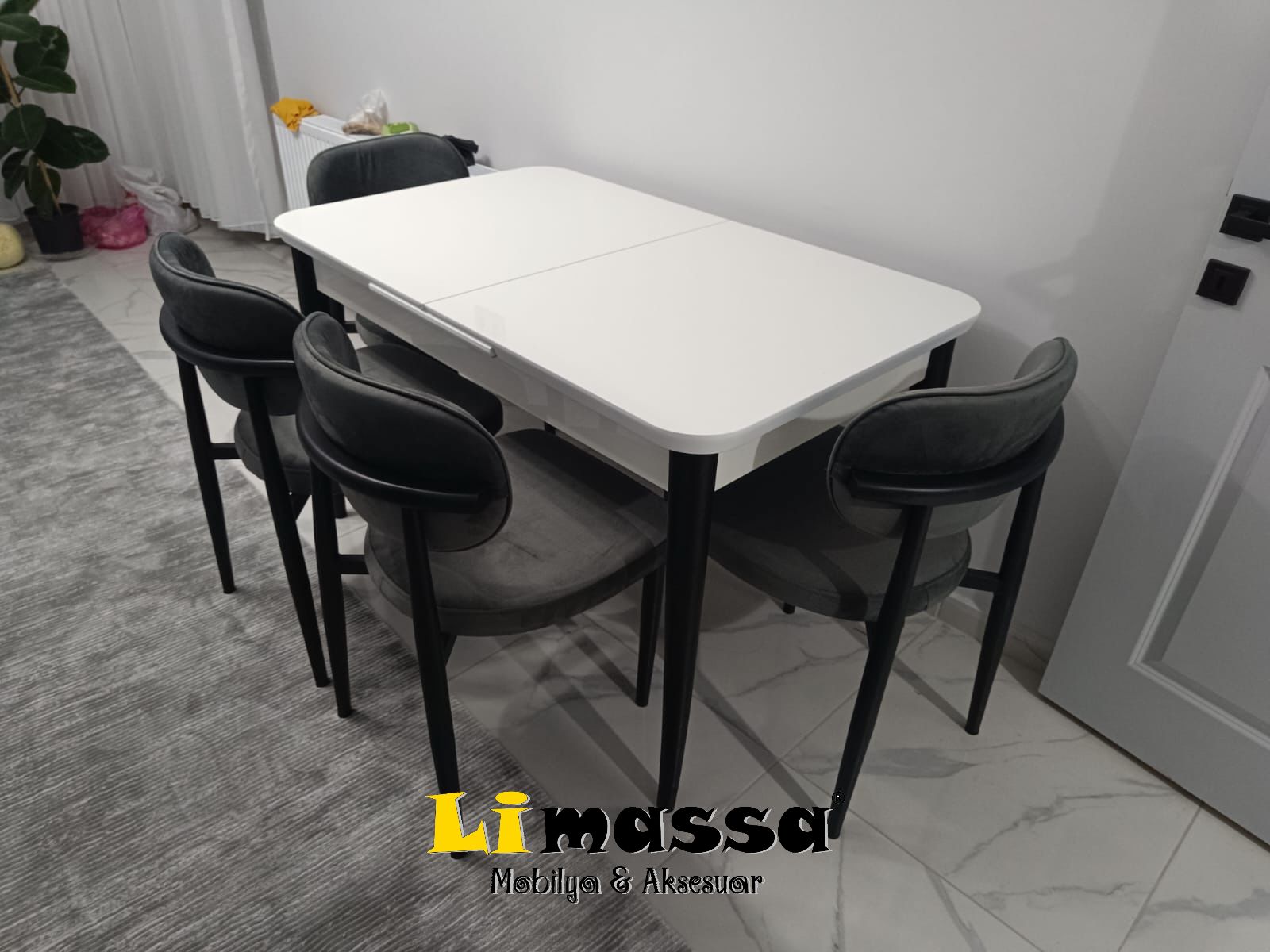 Kelebek Tekno Kenar Masa ve Siesta Sandalye Detay