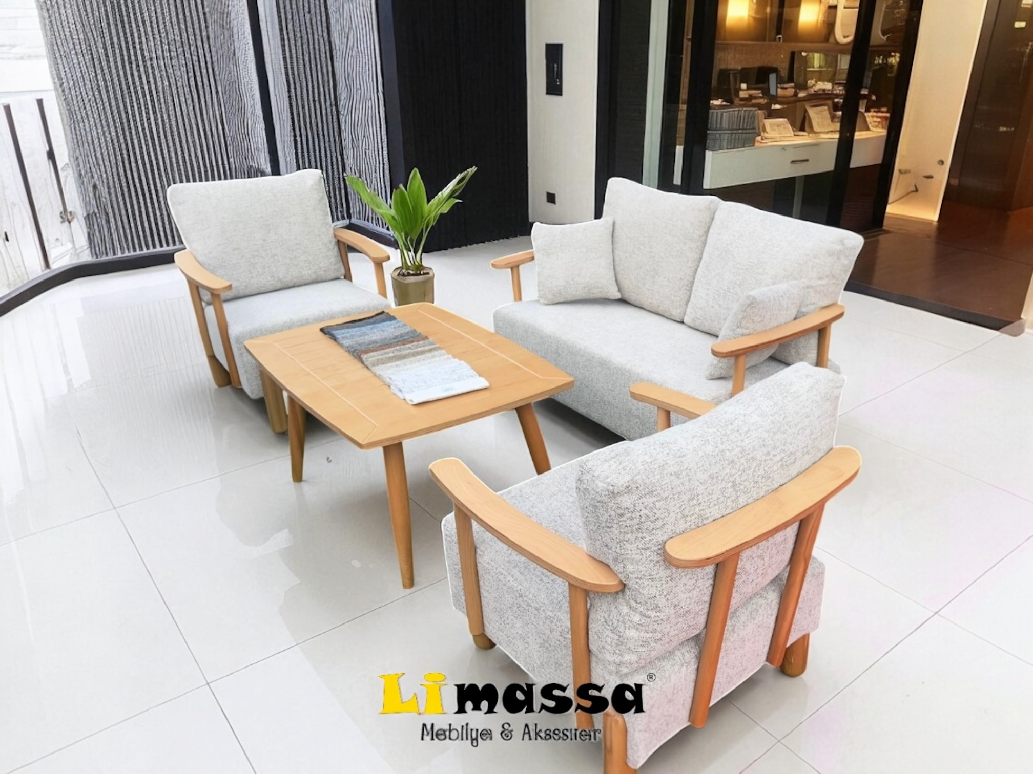 Class Ahşap Çay Seti