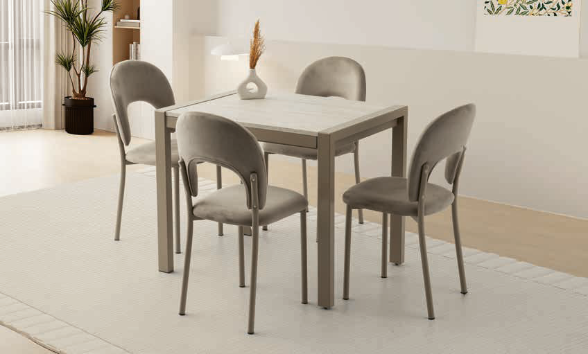 Tuğra Masa (80x70) ve Ay Sandalye