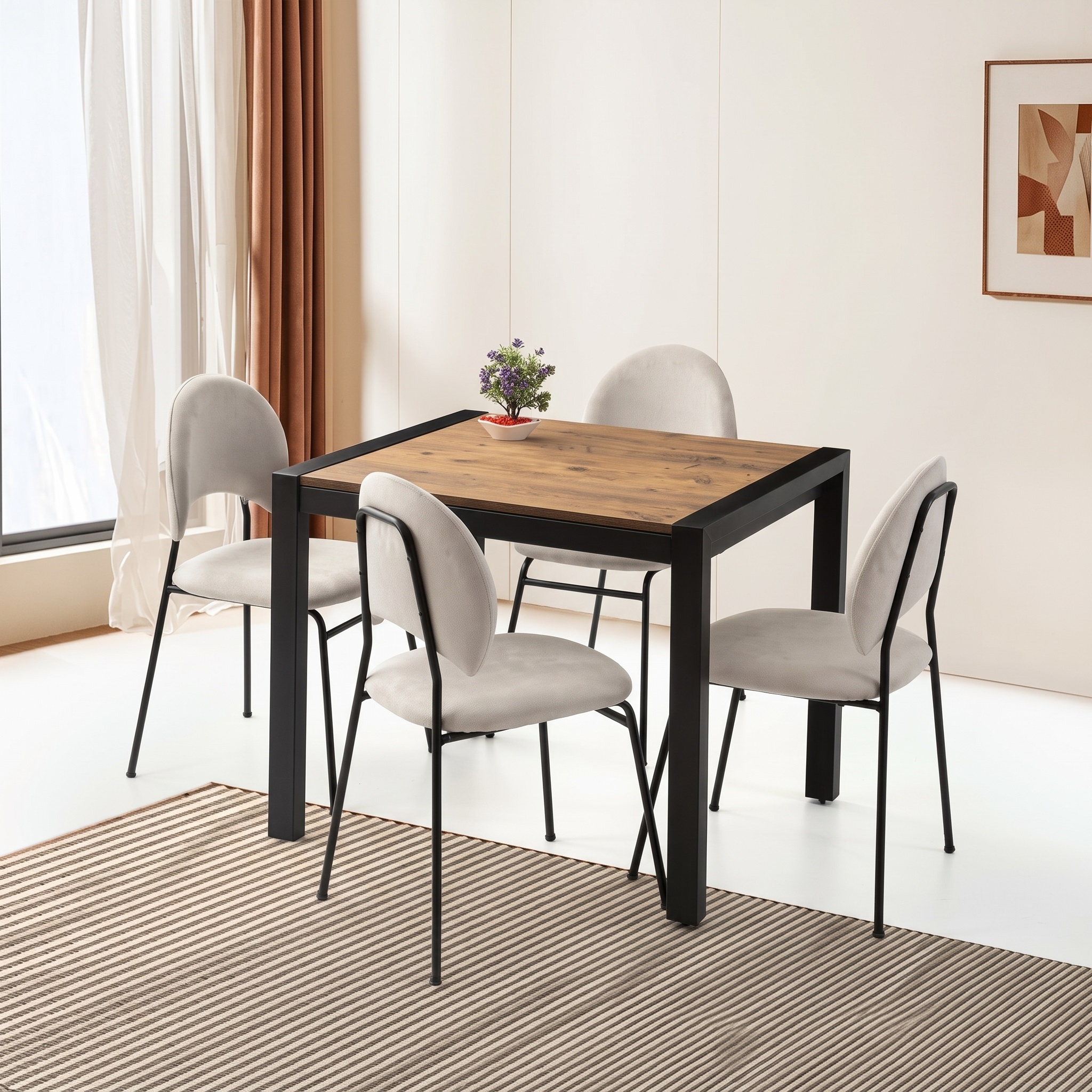 Tuğra Masa 80x70 – Suna Sandalye