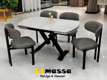 Stil Masa Leon Sandalyeli Masa Takımı
